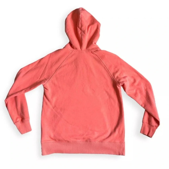 The North Face TNF Sweatshirt Hal Dome Hoodie Graphic Logo Pullover Salmon Sz S - Picture 2 of 7